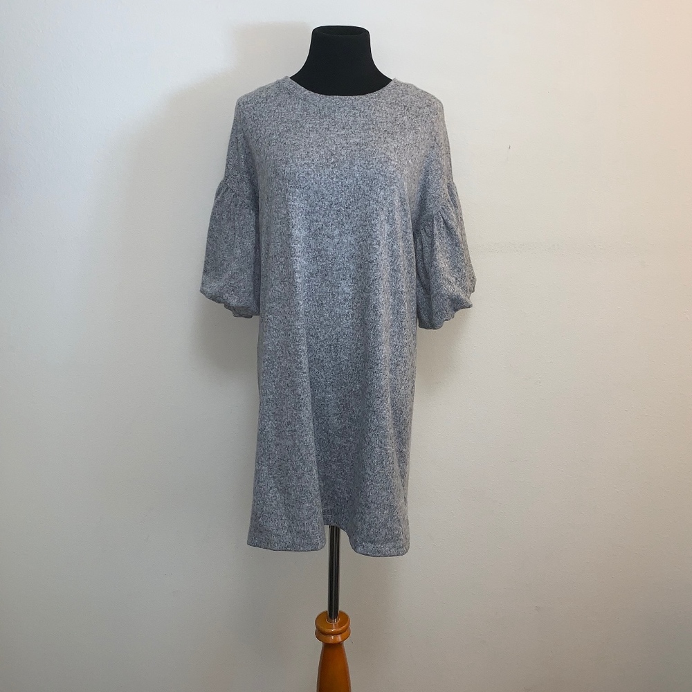 Fun Tee Shirt Dress with Puffy Sleeves